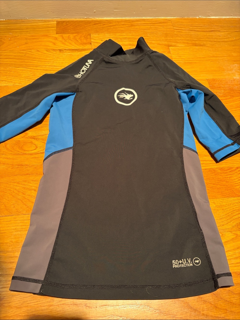 OshKosh B'gosh Kids UV Rashguard Swim Shirt - Black & Blue